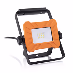 Smartwares FCL-76003 Projecteur LED sur support, 10 W, LED, 750 g, IP65, Noir, Orange, Éclairage autonome