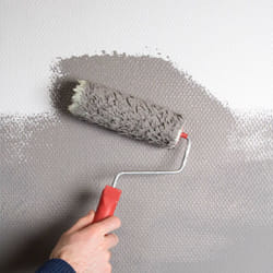Fibre de verre pré-peinte maille moyenne 119g/m² 2500 x 100cm Blanc - Couvrance 25m² - Revêtement Isolant, Rénovation Et Protection Des Murs