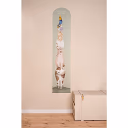 Voici une toise pour mesurer combien votre enfant grandit vite ! Pour une décoration facile et adorable, cette toise autocoll ...
