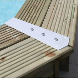 Kit de finition pour margelles de piscine hexagonale - Marque - Modèle - Aluminium - 8 pièces - 135 degrés