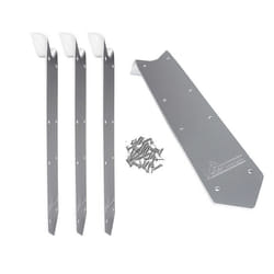 Kit Finition Margelles Alu 4 pièces 45 degrés pour Piscine Rectangulaire