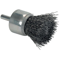 Norton - Brosse pinceau perceuse fil ondulé Ø0,3 - 30x68 T26 - tige 6mm