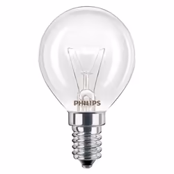 AMPOULE CLAIRE DE FOUR 40W 300 DEGRES 230V - CULOT A VIS EDISON E14 - (Eveready EROV40SES s1024)