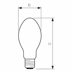 Philips 18186230 ampoule au sodium 70 W E27 5040 lm 2000 K
