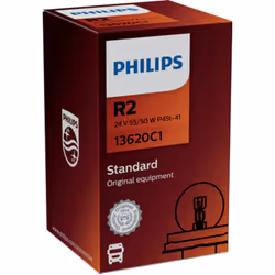 Ampoule secondaire PHILIPS R2 Standard 24V, 55/50W, 1 pièce
