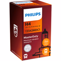 Ampoule halogène PHILIPS H4 Master Duty 24V, 75/70W, 1 pièce