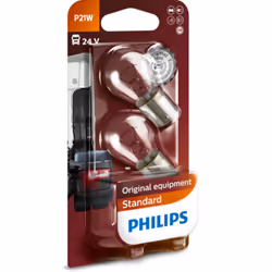 Ampoule secondaire PHILIPS P21W 24V/21W, 2 pièce