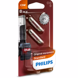 Ampoule secondaire PHILIPS C5W 24V/5W, 2 pièce
