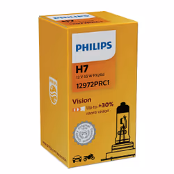 Philips Vision 12972PRC1 Lampe pour éclairage avant, 55 W, 12 V, H7, Halogène, 3200 K, 1 pièce(s)