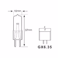 Velleman LAMP50MF ampoule halogène 50 W GY6.35
