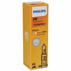 Philips Vision 12258PRC1 Lampe pour éclairage avant, 55 W, 12 V, Н1, 3200 K, 1 pièce(s)
