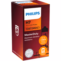 Ampoule halogène PHILIPS H7 Master Duty 24V, 70W, 1 pièce