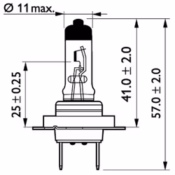 Ampoule halogène PHILIPS H7 Master Duty 24V, 70W, 1 pièce - Vue supplémentaire 5