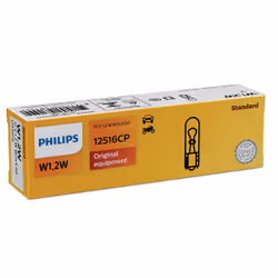 Philips Vision 12516CP Lampe conventionnelle de signalisation et habitacles, 1,2 W, 12 V, W1.2W, 1 pièce(s)