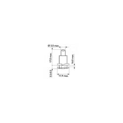 Philips - Ampoule 24029CP bax 24029 24V 1.2W BAX8,5D/2 yellow