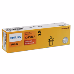 Philips Vision 12638CP Lampe conventionnelle de signalisation et habitacles, 1,12 W, 12 V, BX8.5D, 1 pièce(s)