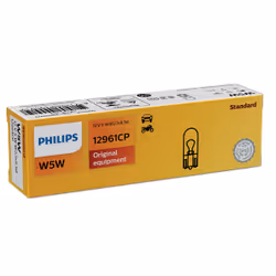 Philips Vision 12961CP Lampe conventionnelle de signalisation et habitacles, 5 W, 12 V, W5W, 1 pièce(s)