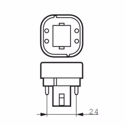 Philips MASTER PL-C 4 Pin ampoule fluorescente 16,5 W G24q-2 Blanc chaud