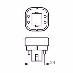 Philips MASTER PL-C 4P ampoule fluorescente 10 W G24q-1 Blanc chaud