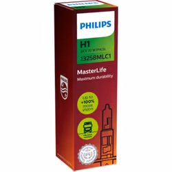 Ampoule halogène PHILIPS H1 Masterlife 24V, 70W, 1 pièce