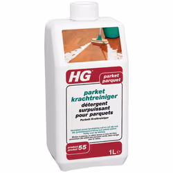 HG Détergent surpuissant pour parquets, Liquide (concentré), 1 L, Parquet, Bouteille, Diluer un litre de produit dans un demi ...