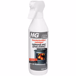 HG nettoyant pour vitres d’insert, 500 ml, Pulvérisateur, Vitre d'insert, Spray HG stove glass cleaner on the surface. Allow  ...