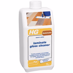 HG Nettoyant brillant pour sols stratifiés, Liquide (concentré), 1 L, Laminé, Bouteille, Diluer 50 ml (une demi-tasse) dans u ...
