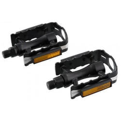 Pédales de vélo Simson Sport Deluxe - Noir - Pour VTT vélo de route et vélo électrique - 9/16 pouces
