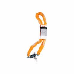 Simson 5320846, Antivol à chaîne, Jaune, Acier, Clé, 1200 mm, Carte