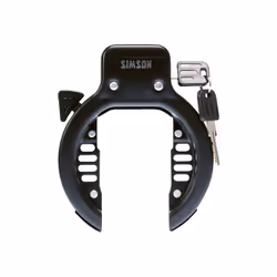 Simson 5320856, Anneau de verrouillage, Noir, Argent, Plastique, Acier, Clé, 25 mm, Carte