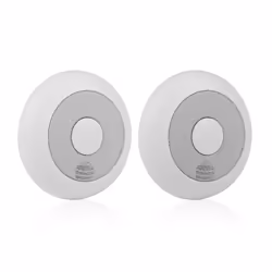 Smartwares RM175RF/2 Ce pack de 2 détecteurs de fumée sans fil, Batterie, 4,5 V, Alcaline, 1 année(s), 6LR61, AA