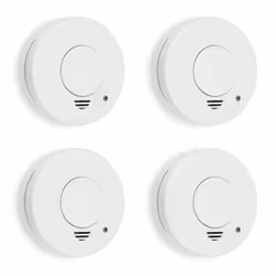 Smartwares 10.100.41 Détecteurs de fumée pack de 4 unités RM250/4, Batterie, 9 V, Zinc-Carbone, 1 année(s), 6F22, 4 - 38 °C