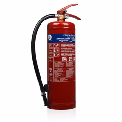 Smartwares FEX-15140 Extincteur à poudre sèche de 4kg, Poudre chimique sèche, A, B, C, À la main, 4 kg, Acier, Universel