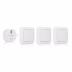 Smartwares SH4-99567 Kit d'interrupteurs pour chambre SH5-SET-BS, Foie, Sans fil, Blanc, Plastique, IP21, 433.92 MHz, 30 m