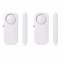 Smartwares SMA-40251 Mini-alarme à détection d'ouverture, Sans fil, Blanc, 433 MHz, 90 dB, CE, CR2032