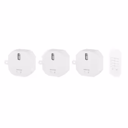 Smartwares SH4-99557 Kit de commandes d'éclairage principal, Sans fil, Blanc, Plastique, IP21, 433.92 MHz, 30 m