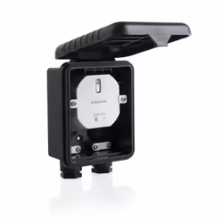 Smartwares SH4-90451 Interrupteur encastrable avec boite de dérivation, Sans fil, Noir, 1000 W, Mur, 433.92 MHz, 30 m