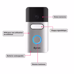 Byron DIC-22815 Interphone vidéo - Vue supplémentaire 13