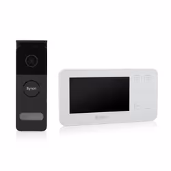 Byron DIC-24512 Interphone vidéo filaire, 10,9 cm (4.3"), 480 x 272 pixels, 16:9, Anthracite, Blanc, IP44, Aluminium