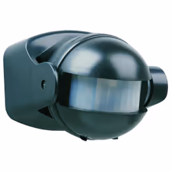 Smartwares ES34Z Détecteur de mouvement, Capteur infrarouge passif (PIR), Avec fil, 12 m, Mur, Intérieure, Extérieure, Noir