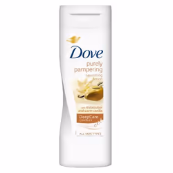 Dove Laits pour le corp au beurre de karité et chaudes nuances de vanille 400 ml, Lotion, Femmes, Hydratant, Nourrissant, Ado ...