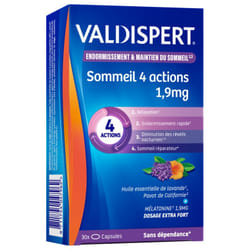 Valdispert Mélatonine 1,9 mg 4 Actions 30 Capsules