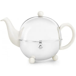 Bredemeijer Cosy Théière simple 1300 ml Acier inoxydable, Blanc