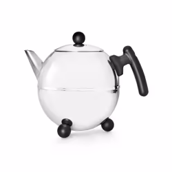 Bredemeijer Duet Bella, Théière simple, 1500 ml, Noir, Argent, Métal, 158 mm, 240 mm