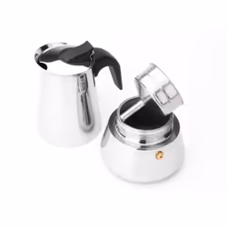 Leopold Vienna LV113003 machine à café manuelle Cafetière à moka 0,4 L Argent