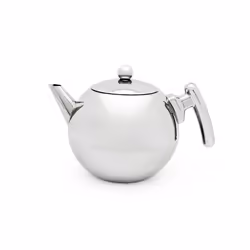 Bredemeijer Duet Bella Ronde, Théière simple, 1200 ml, Blanc, Acier inoxydable