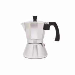 Leopold Vienna LV113009, Cafetière à moka, 0,31 L, Argent, Acier inoxydable, 6 tasses, 103 mm