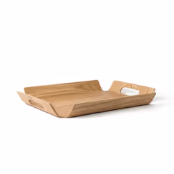 Bredemeijer Madera, Plateau de service classique, Rectangle, Bois, Marron, 287 mm, 398 mm