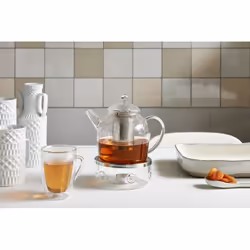 Bredemeijer Minuet théière thermos Verre, Acier inoxydable Rond