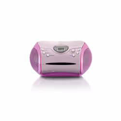 Lenco SCD-24, Numérique, FM, Lecteur, Répéter, Rose, Telescopic